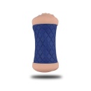 Masturbator Doppio z podwójną stymulacją 15 cm, niebieski - 4