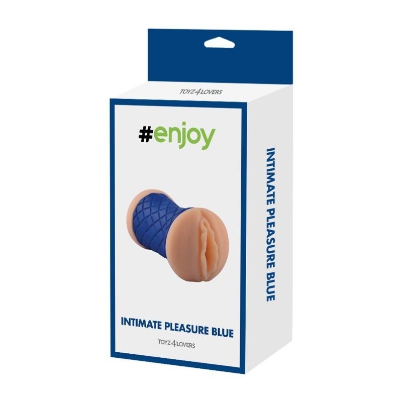 Masturbator Doppio z podwójną stymulacją 15 cm, niebieski - 5