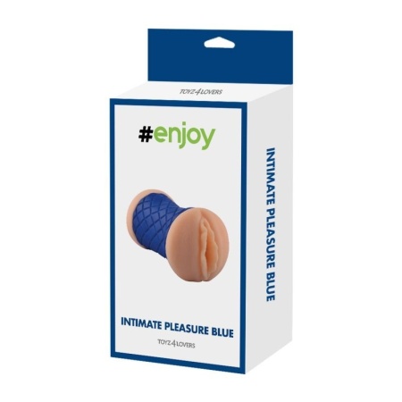Masturbator Doppio z podwójną stymulacją 15 cm, niebieski - 5