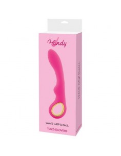 Masażer punktu G Vibratore design handy wave grip small Pink - Wibratory Punktu G - 1 2