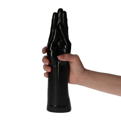 Dildo w kształcie dłoni Fisting Mania Black – 28 cm, 7 cm średnicy - 1