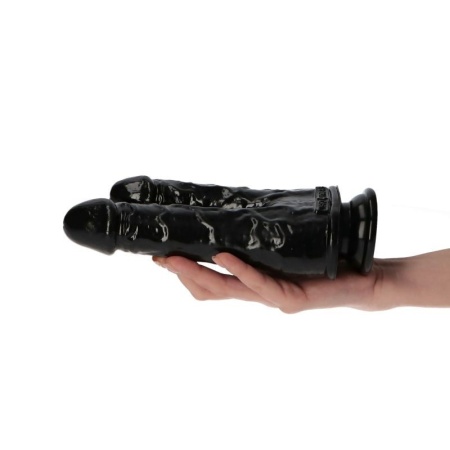 Podwójne dildo Romolo e Remo 18,5 cm czarny - 8