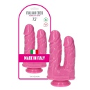 Podwójne dildo Romolo e Remo 18.5 cm – różowe z przyssawką - 4