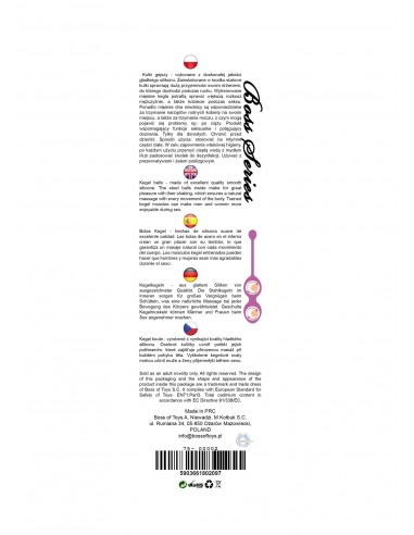 Kulki Gejszy - Trening Mięśni Kegla - 36 mm 90 g - Kulki Gejszy Podwójne i Pojedyncze - 13