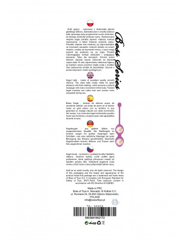 Kulki Gejszy - Trening Mięśni Kegla - 32 mm 125 g - Kulki Gejszy Podwójne i Pojedyncze - 7