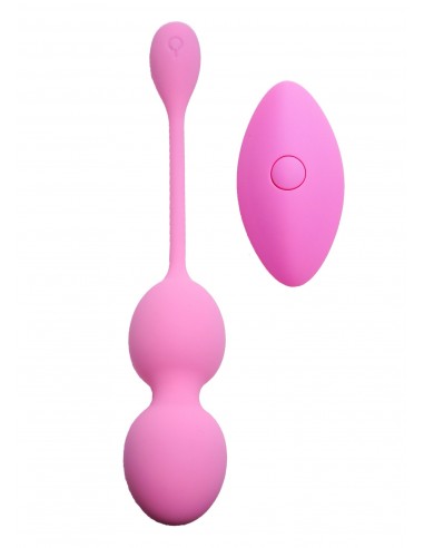 Wibrujące kulki gejszy 32 mm 80 g Pink 10 Funkcji USB Remote Control - Kulki Gejszy i Jajeczka Wibrujące - 1