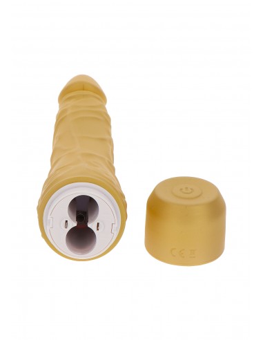 Wibrator z cyberskóry Gold Dicker Slim - Wibratory Realistyczne - 7