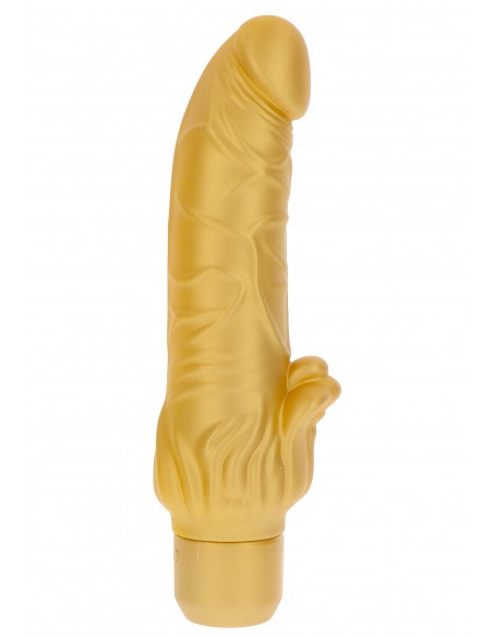 Wibrator z cyberskóry Gold Dicker Stim - Wibratory Realistyczne - 1