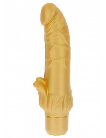 Wibrator z cyberskóry Gold Dicker Stim - Wibratory Realistyczne - 5