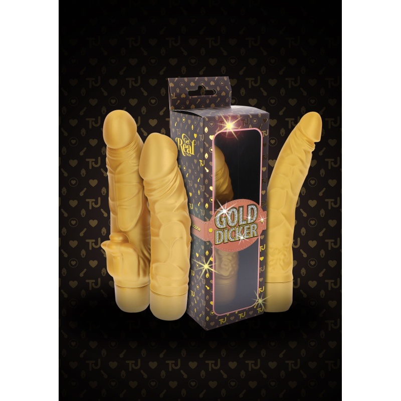 Wibrator Dicker Stim ze stymulatorem łechtaczki, 22,1 cm - 9