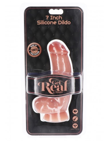 Dildo z cyberskóry Silicone Dildo 7 Inch W Balls - Dilda realistyczne - 2