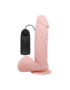 Wibrator z cyberskóry Baile - Dong Vibrating 19,5 cm - Wibratory Realistyczne - 1