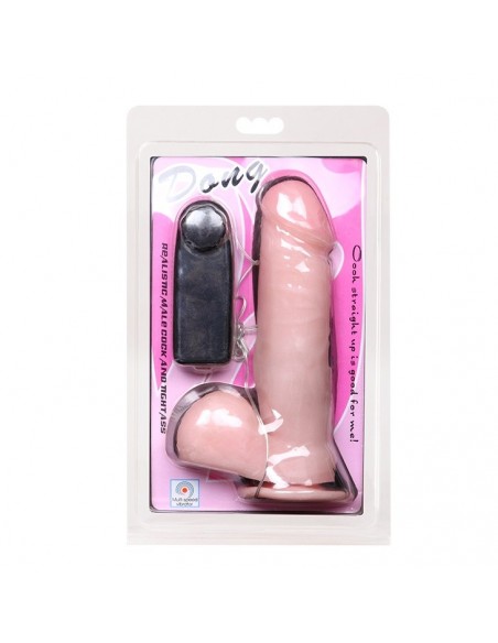 Wibrator z cyberskóry Baile - Dong Vibrating 19,5 cm - Wibratory Realistyczne - 6