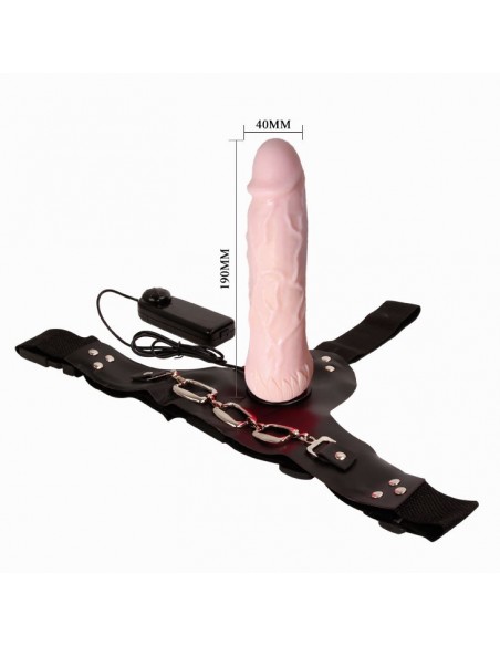 Strapon Z Wibracjami Baile - Vibrating Jessica - Strap-ony, dilda na pasku z wibracją - 4