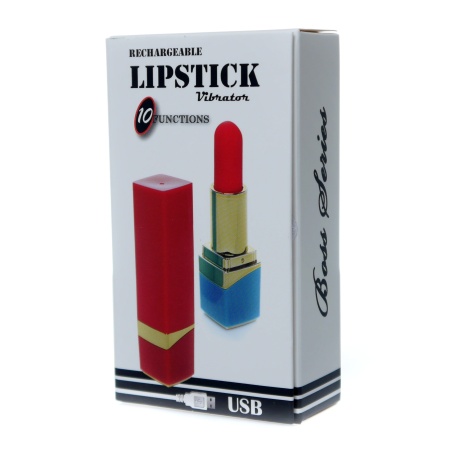 Wibrator Lipstick 9,2 cm czerwony - 18