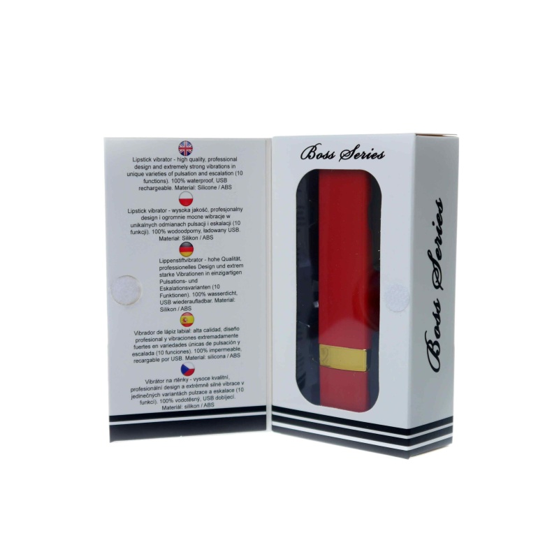 Wibrator Lipstick 9,2 cm czerwony - 4