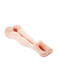 Realistyczna Sztuczna Pochwa Z Nogami I Wibracjami + Anus - Masturbatory i Sztuczne pochwy - 1