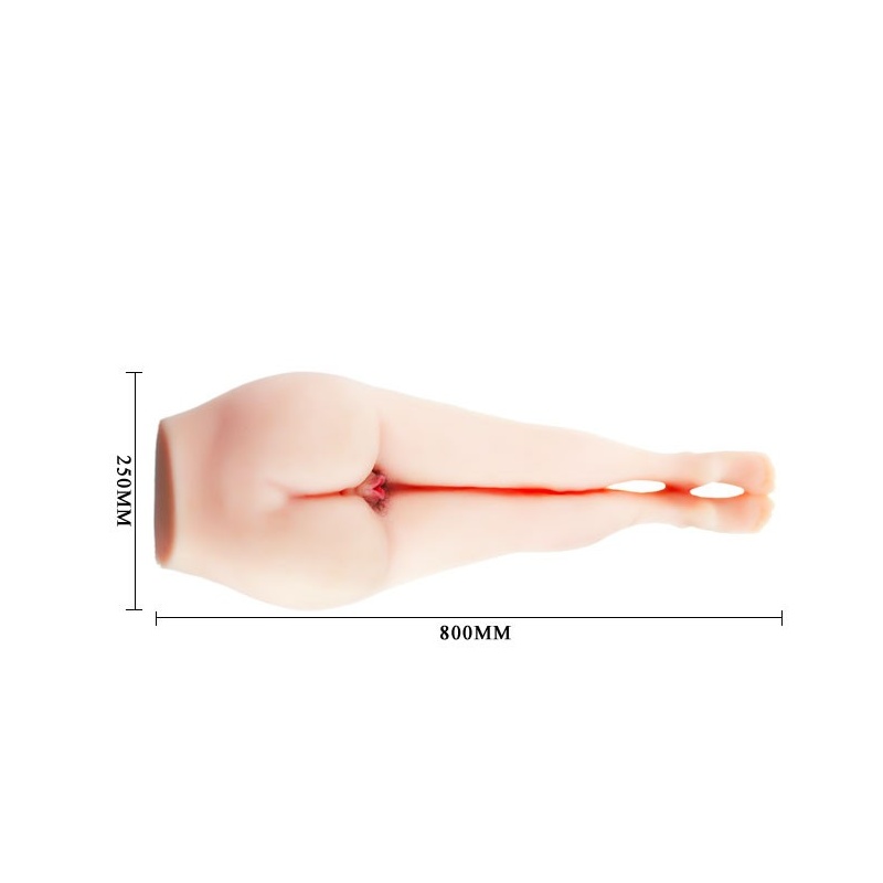 Masturbator Passion Lady z podwójnym kanałem i wibracją - 80 × 25 × 15 cm - 6