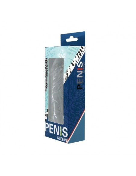 Stymulująca Nakładka Na Penisa Sleeve 45E - Przedłużki i nakładki na penisa - 4