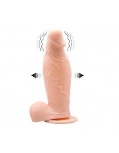 Wibrator z cyberskóry Baile - Inflatable Dong 19 cm - Wibratory Realistyczne - 1 2