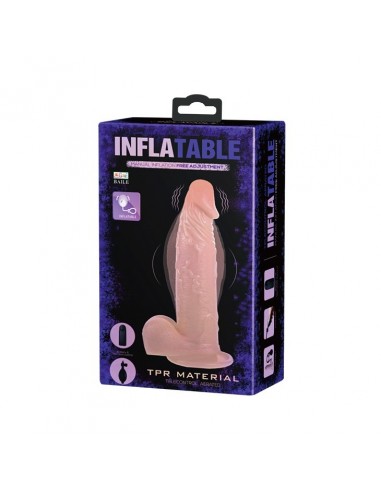 Wibrator z cyberskóry Baile - Inflatable Dong 19 cm - Wibratory Realistyczne - 8