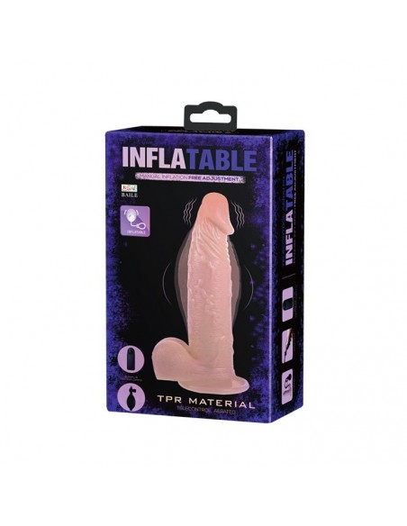 Wibrator z cyberskóry Baile - Inflatable Dong 19 cm - Wibratory Realistyczne - 8