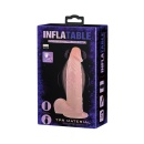 Wibrator Inflatable Dong Vibration z regulacją obwodu, długość 19 cm - 8
