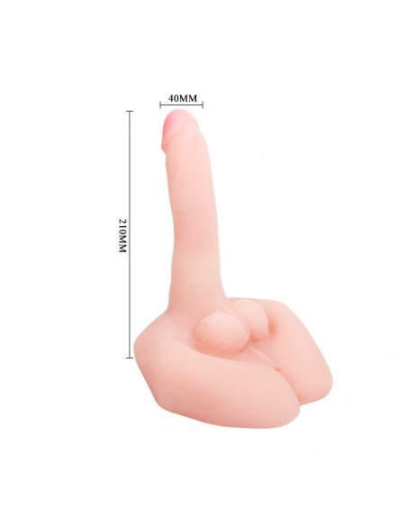 Wibrator z cyberskóry Baile - Mr. Big Rotacje + Wibracje - Wibratory Realistyczne - 3