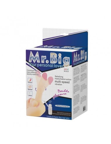 Wibrator z cyberskóry Baile - Mr. Big Rotacje + Wibracje - Wibratory Realistyczne - 8