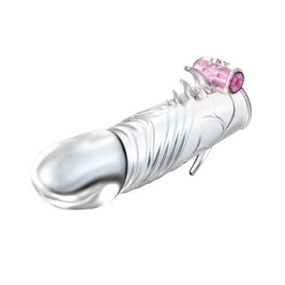 Nakładka erekcyjna Penis Sleeve Vibrating 20 cm - 1 2