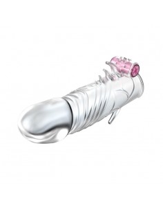 Wibrująca Nakładka Na Penisa - Penis Sleeve 45Z - Przedłużki i nakładki na penisa - 1 2