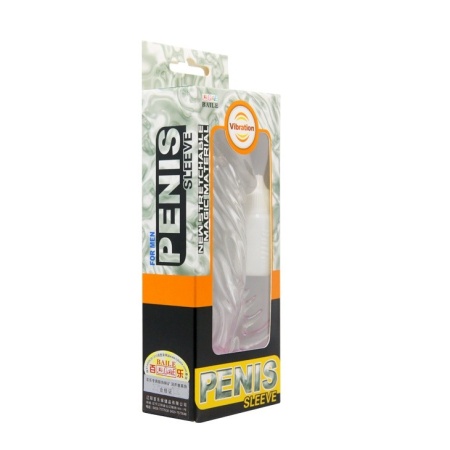 Nakładka erekcyjna Penis Sleeve Vibrating 20 cm - 5