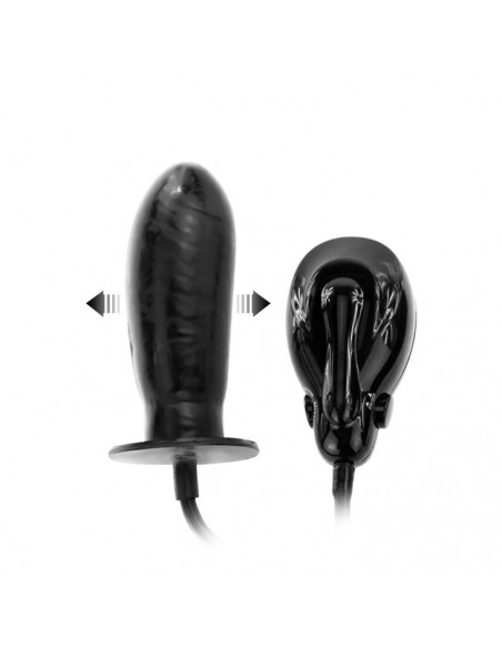 Korek analny wibrujący Baile - Bigger Joy Inflatable Vibrating Dong - Kulki i korki analne wibrujące - 2
