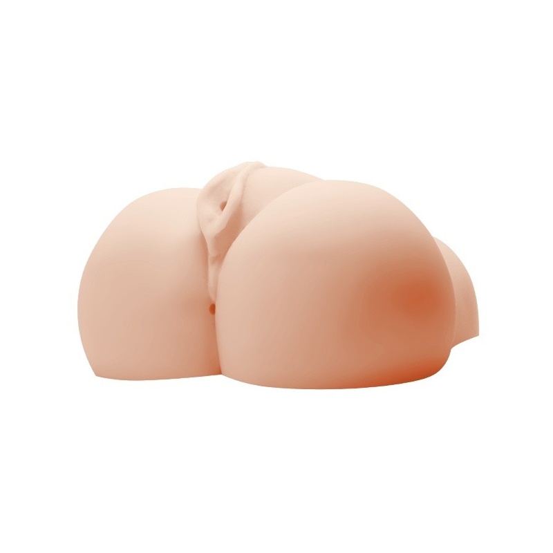 Masturbator BM-009131Z-1 z podwójnym tunelem i wibracją, 16,5 × 16 × 9 cm - 2