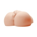 Masturbator BM-009131Z-1 z podwójnym tunelem i wibracją, 16,5 × 16 × 9 cm - 2