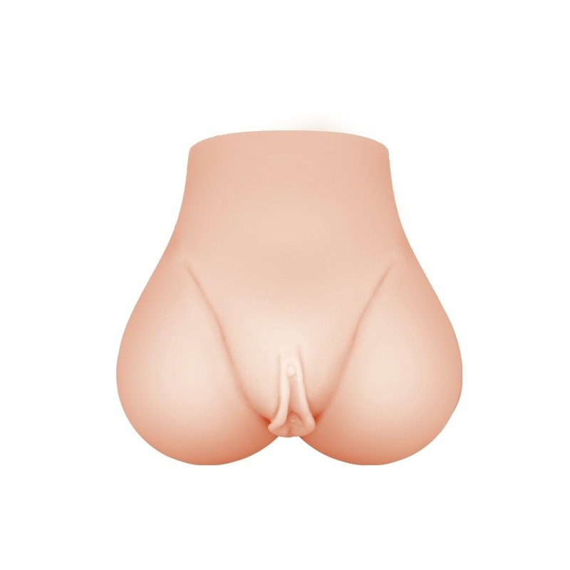 Masturbator BM-009131Z-1 z podwójnym tunelem i wibracją, 16,5 × 16 × 9 cm - 3