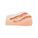 Masturbator BM-009131Z-1 z podwójnym tunelem i wibracją, 16,5 × 16 × 9 cm - 4
