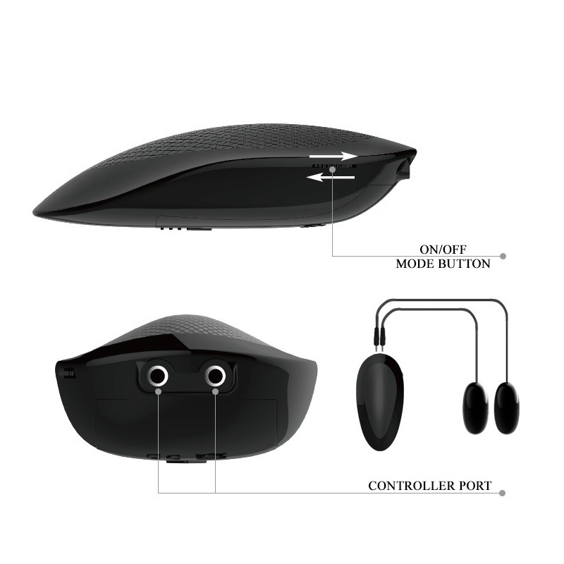 Masturbator BM-009131Z-1 z podwójnym tunelem i wibracją, 16,5 × 16 × 9 cm - 8