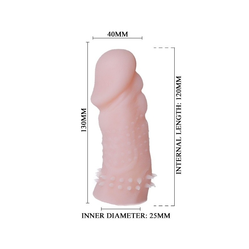 Rękaw na penisa Wolftooth 21 cm z wypustkami stymulującymi - 5