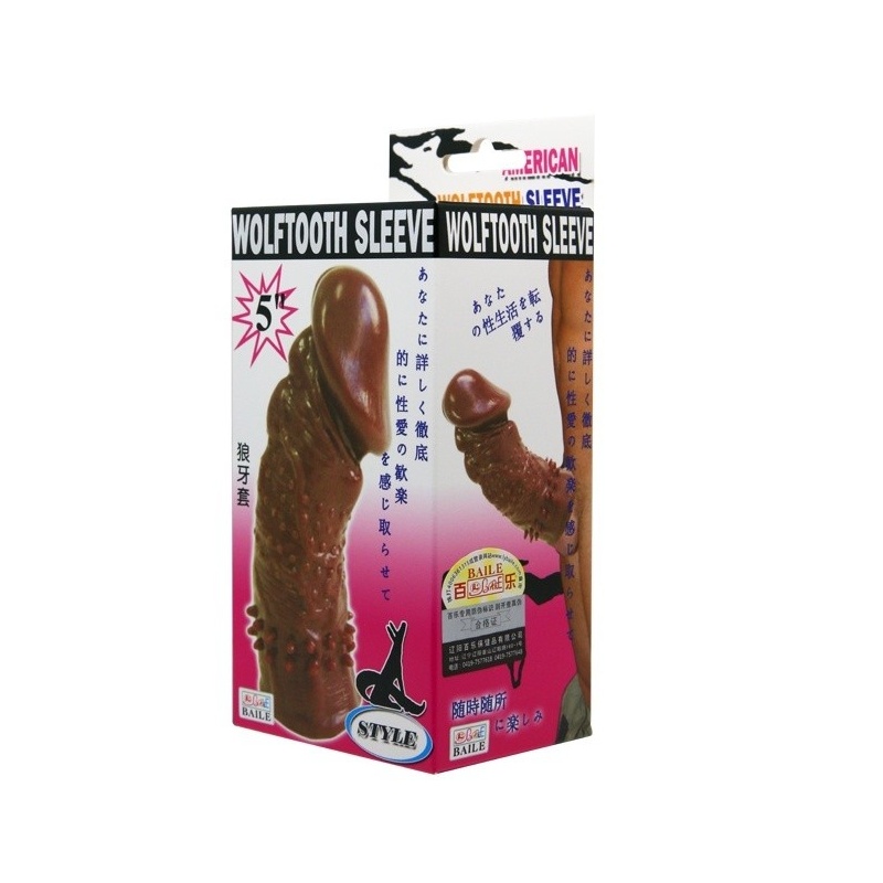 Rękaw na penisa Wolftooth 21 cm z wypustkami stymulującymi - 6