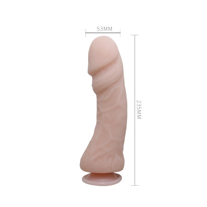 Wibrator z Przyssawką The Big Penis - Wibracje, Stabilna Podstawa, TPR/ABS - 5