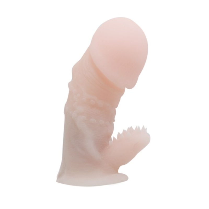 Nakładka na penisa Wolftooth Sleeve z wypustkami i żebrami 13 cm - 1