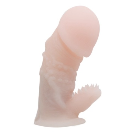 Nakładka na penisa Wolftooth Sleeve z wypustkami i żebrami 13 cm - 1