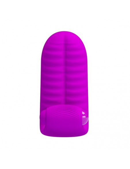 Wibrująca nakładka na palce PRETTY LOVE - Abott Double Finger Vibrator Purple - Nakładki na palce - 2