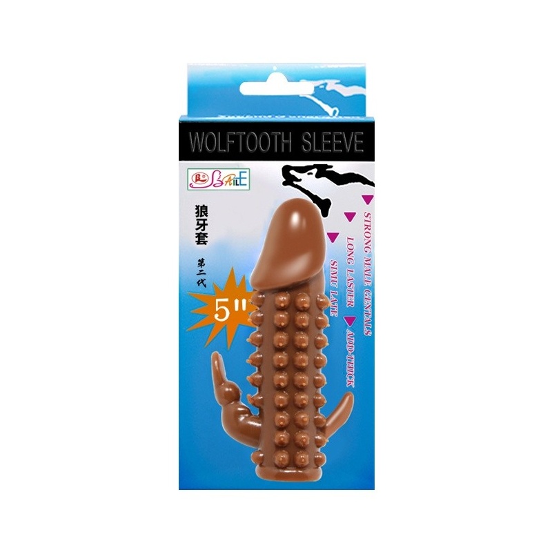 Przedłużka na penisa Wolftooth Sleeve z wypustkami 12,2 cm - 3