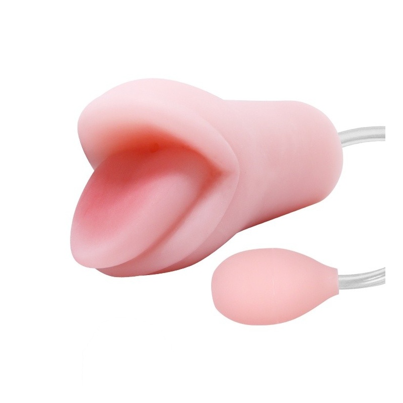 Męski masturbator Oral Sex is z pompką ssącą, 16 cm - 2
