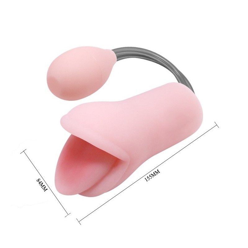 Męski masturbator Oral Sex is z pompką ssącą, 16 cm - 5
