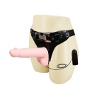 Strap-on Sensual Comfort - regulowany pas, wibrator, dildo 16,5 cm - 1