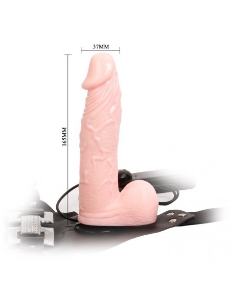 Strapon Z Wibracjami Baile - Sensual Comfort - Strap-ony, dilda na pasku z wibracją - 4