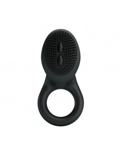 Pierścień na Penisa z wibracją  - Cobra Czarny - Pierścienie erekcyjne wibrujące - 1 2